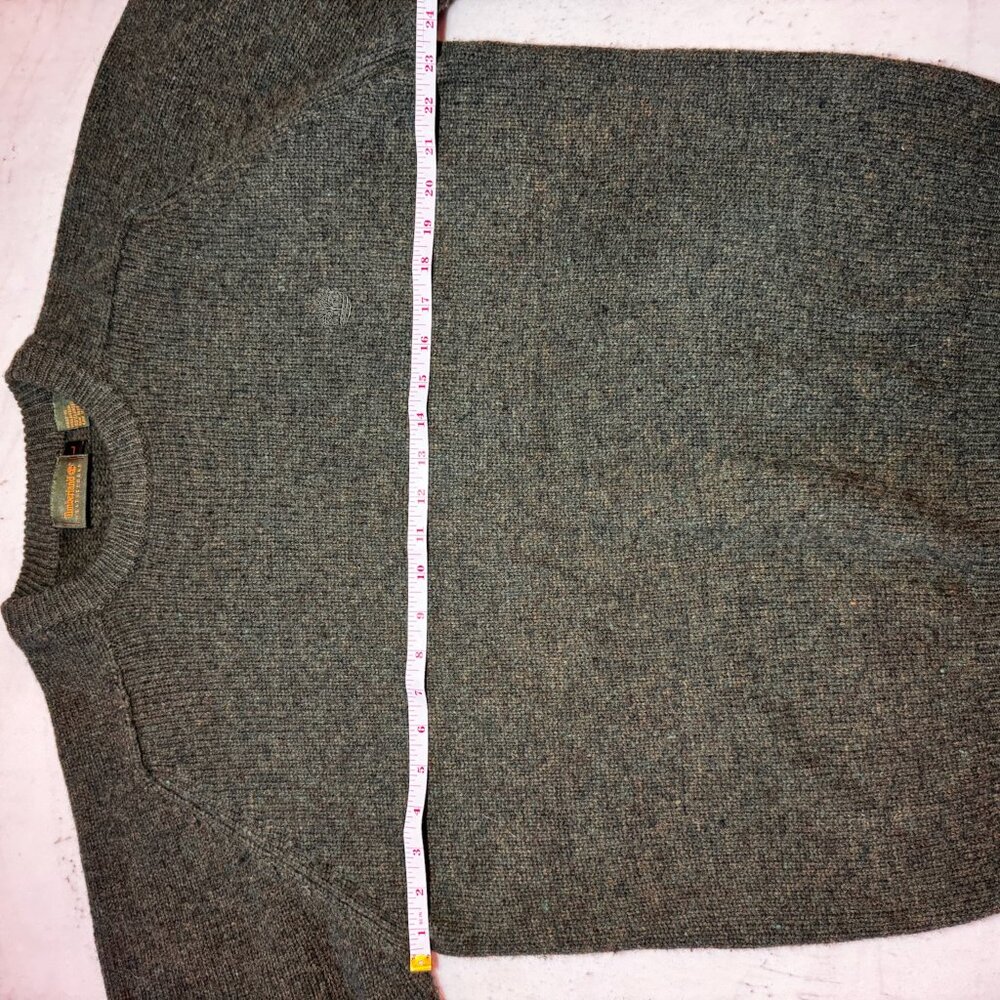 Timberland Olive Green Lambswool Sweater View 6